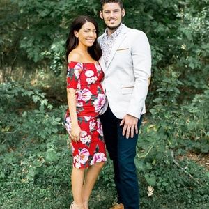 Asos floral maternity dress